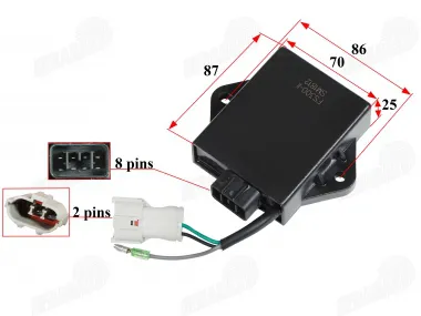 Elektroninis uždegimas CDI 8 kontaktų ATV keturračio motociklo FS300-2