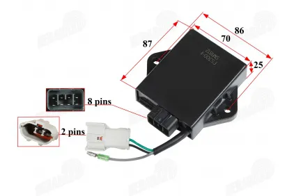Elektroninis uždegimas CDI 8 kontaktų ATV keturračio motociklo FS300-2
