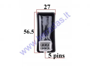 CDI AC controller 5 pin PEUGEOT SPEEDFIGHT 100 SPEEDFIGHT 2 50 PEUGEOT 740220 HONDA 30410-187-008  KYMCO 00160001 PGO E9-582000000