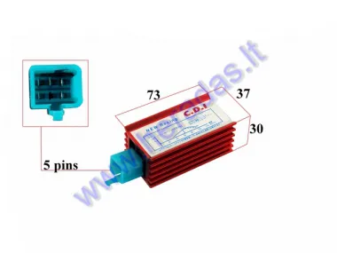 CDI CONTROLLER 5 PIN "RACING" for scooter Peugeot 50 2T