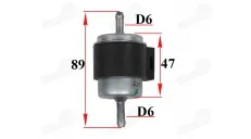 Fuel filter gasoline for motorcycle, moped, scooter fits RUBI50, FLASH50