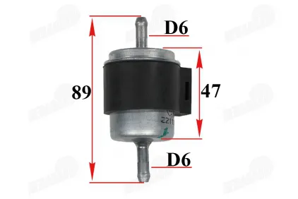 Fuel filter gasoline for motorcycle, moped, scooter fits RUBI50, FLASH50