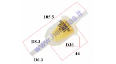 Fuel filter universal 6mm