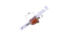 Fuel filter universal 6mm