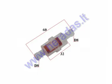 Fuel filter universal 8mm