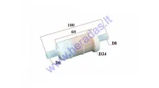 Filtras kuro universalus 8mm Honda