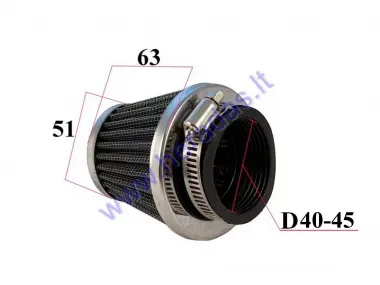 Filtras oro 50-140cc ATV keturračio motociklo