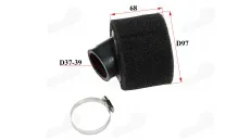 Air filter for ATV quad bike D38MM 45 DEGREE ANGLE