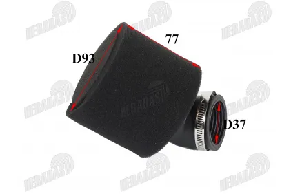 Air filter for ATV quad bike D38MM 45 DEGREE ANGLE Air filter for ATV quad bike D38MM 45 DEGREE ANGLE