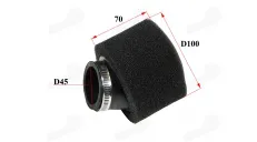 Filtras oro ATV keturračio motociklo D45MM 45 LAIPSNIŲ KAMPAS