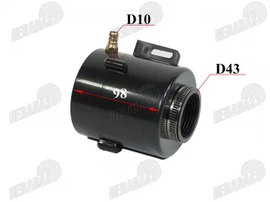 Filtras oro keturračio motociklo Bashan 200-250cc D45mm su korpusu