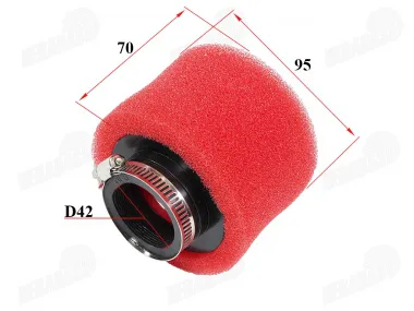 Air filter for motorcycle quad bike universal D42MM