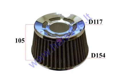 Filtras oro sportinis universalus aukštis 105mm