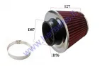 Filtras oro sportinis universalus aukštis 127mm, vidus 70mm, išorė 117/150mm