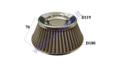 SPORT AIR FILTER UNIVERSAL HEIGHT 70MM