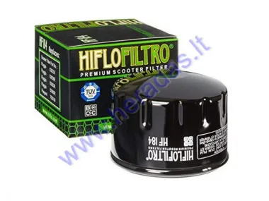 Oil filter HIFLO HF184  APRILIA, PEUGEOT, GILERA, PIAGGIO