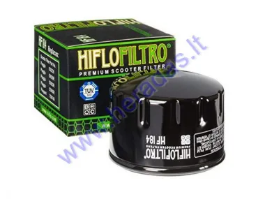 Filtras tepalo HIFLO HF184  APRILIA, PEUGEOT, GILERA, PIAGGIO