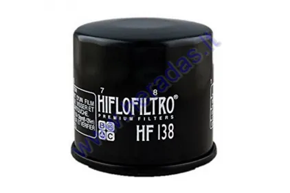 Oil filter for motocycle HIFLO APRILIA RSV TUONO ARCTIC CAT ARCTIC CAT BEAR CAT CAGIVA NAVIGATORAPTOR V-RAPTOR X-RAPTOR X-TRA RAPTOR KAWASAKI KLV KYMCO MAXXER MXU PIAGGIO VESPA ZIP 50-1800