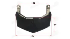Rear plastic trim above the headlight for motorcycle fits NAKED50