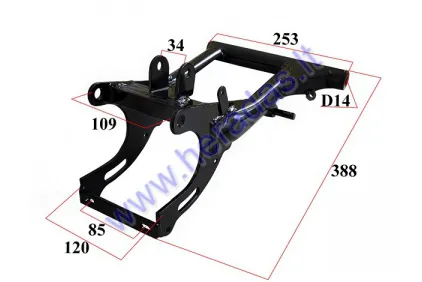 Rear swing arm for quad bike HUNTER 200cc GY6 SUPER EDITION