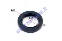 Rear swing arm oil seal for quad bike