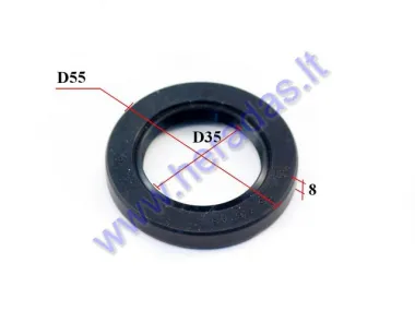 Rear swing arm oil seal for quad bike