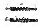 Rear shock absorber set 2pcs black spring L335