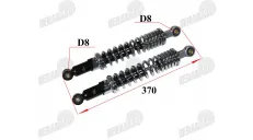 Galinis amortizatorius komplektas 2vnt sidabrinė spyruoklė L335
