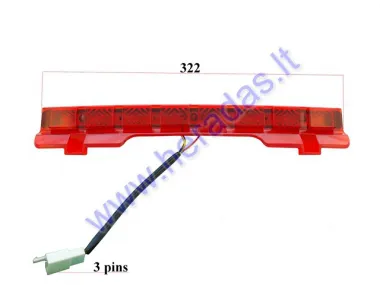 Galinis centrinis  žibintas  elektrinio keturračio, skuterio  XL4L COMFIMAX,COMFIMAX dviviečio su stogu, MS03ROF su stogu