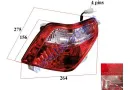 Right side rear lights for electric scooter XL4L COMFIMAX