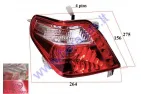 Left side rear lights for electric scooter  XL4L COMFIMAX