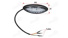 Rear LED light for motorcycle, scooter, quad bike fits HIMOTO HM2, HM4 E marking