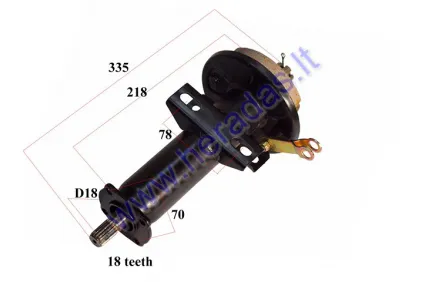 Rear right side half axle of electric three-wheel electric scooter , suitable for PRACTIC1