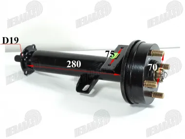 Galinis pusašis dešinės pusės elektrinio triračio PRAKTIK2 EKO