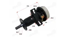 Rear left half axle of electric trike scooter MS03 MS04