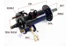 Galinis pusašis kairės pusės elektrinio triračio MS03 MS04
