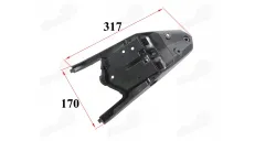 Rear fender with light for motorcycle fits DB50PRO