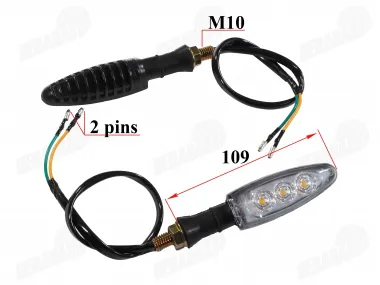 Rear turn lights set for motorcycle FR50 E mark