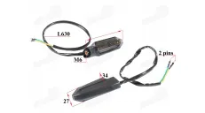 Rear turn lights set for motorcycle fits NAKED50 E mark