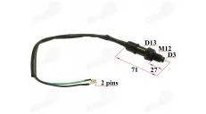 Rear brake sensor with nuts fits CHAMP DELTA