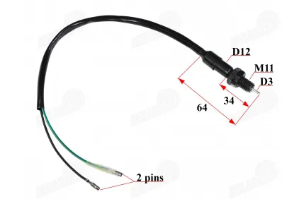 Rear brake sensor with nuts fits MINICHOPER