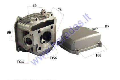 Galvutė motorolerio cilindro GY6 150cc kompl. su dangteliu