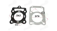 Head, cylinder gasket for ATV quad bike ATV200 D63 bASHAN