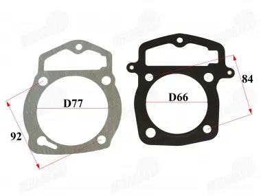 Head, cylinder gasket for ATV quad bike ATV250 D66 BASHAN CB250D-G  BS250S-11B  BS250S-24 BS250S-5 BS250S-33