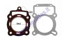 Cylinder head gasket for quad bike ATV250cc D64.3