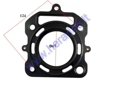 Water-cooled cylinder head gasket for ATV200cc LC
