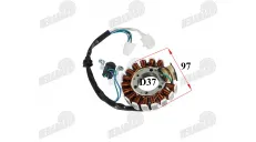 Generatoriaus apvija, apvijos 16 polių Yamaha MAJESTY 7PIN