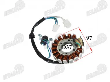 Generatoriaus apvija, apvijos 16 polių Yamaha MAJESTY 7PIN