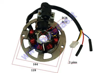 Magneto/stator 7 coils Yamaha 50cc 2T, CPI, Keeway , Minarelli