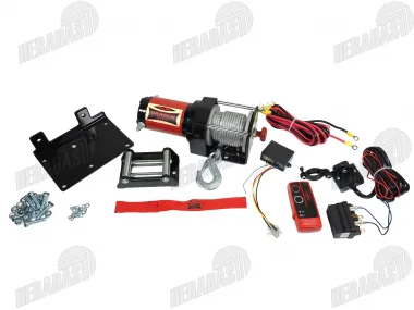 Electric Winch 12V 1.4HP Pulling Power: 1360kg/3000LB